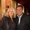 Exclusif - Jean-Pierre Foucault et sa femme Evelyne - Francis Perrin fête ses 50 ans de carrière et revient sur scène pour une soirée spéciale avec "Molière malgré Moi" au théâtre de la Gaîté-Montparnasse à Paris le 18 juin 2016 entouré de sa famille et ses amis. © Romuald Meigneux / Bestimage