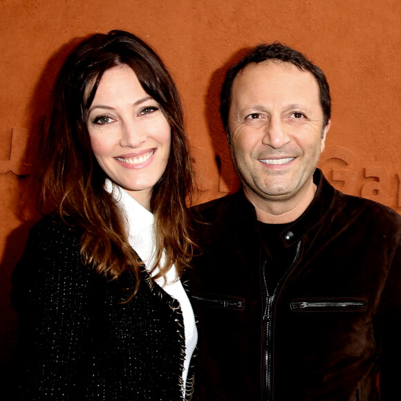 Mareva Galanter et son compagnon Arthur (Jacques Essebag) - People au village des internationaux de France de tennis à Roland Garros à Paris 5 juin 2016. © Dominique Jacovides / Bestimage