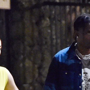 Exclusif - Kylie Jenner et son compagnon Travis Scott passent une soirée en amoureux à Portofino le 12 août 2019. Ils ont laissé toute la famille pour une soirée à deux. Sans Stormi et sans la famille qui est présente à Portofino.
