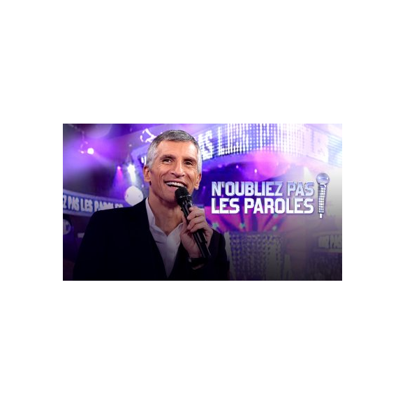Nagui, logo de "N'oubliez pas les paroles"
