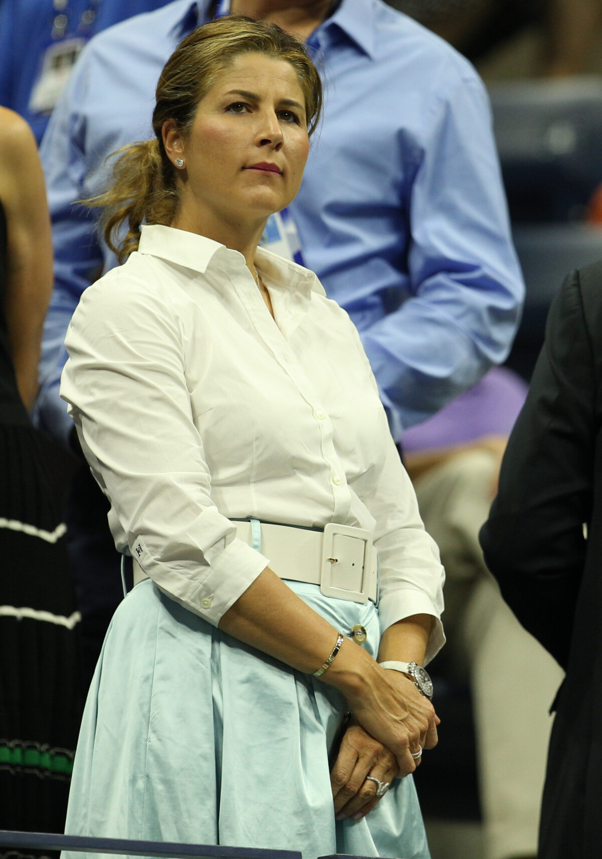 Photo : Mirka Federer (la femme de R. Federer) - Les célébrités lors du  match R. Federer contre Grigor Dimitrov lors du US Open 2019 en quatre sets  à Flushing Meadows, le 3 septembre 2019. - Purepeople