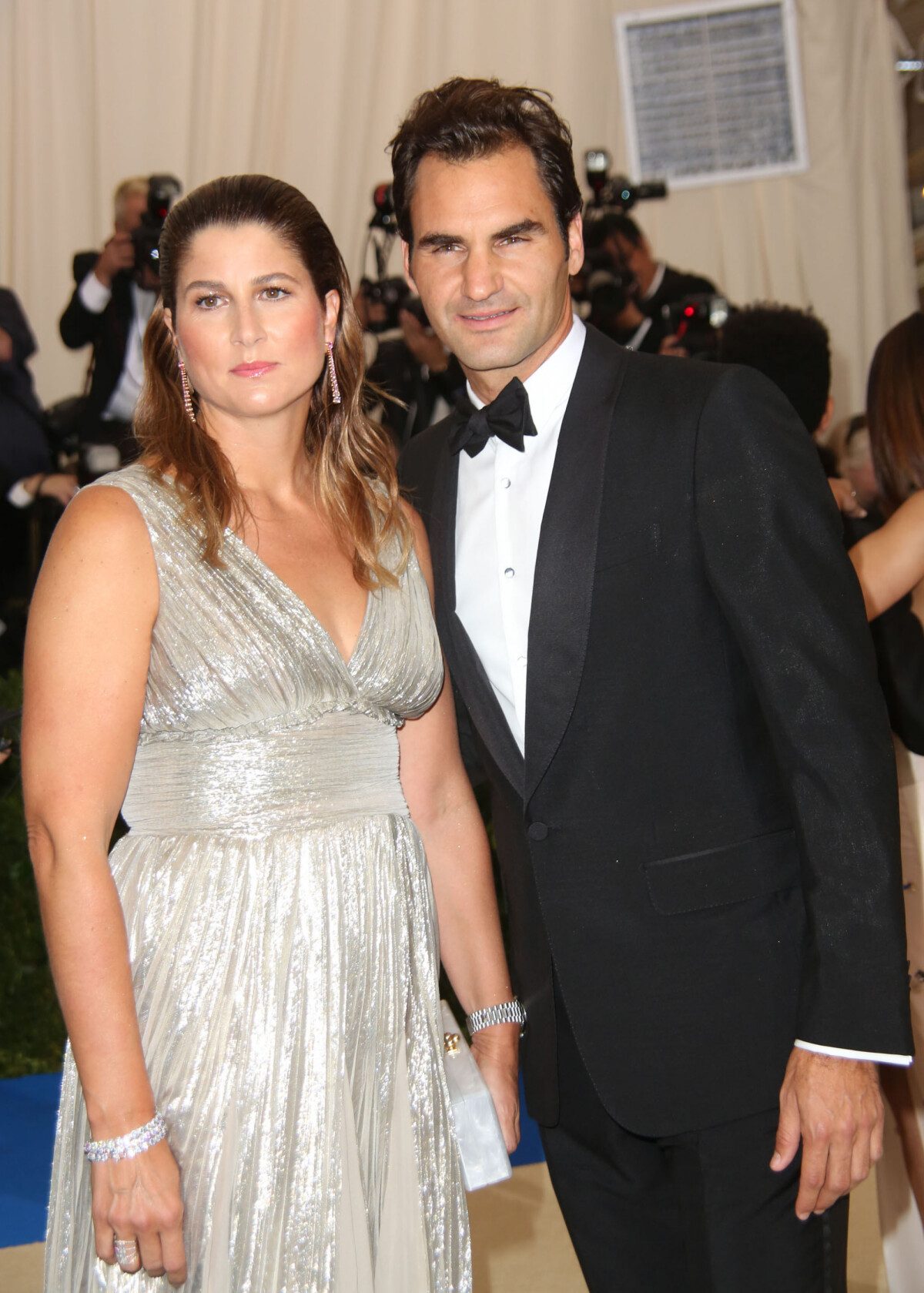 Photo : Roger Federer et sa femme Mirka Federer - Les célébrités à la  soirée MET 2017 Costume Institute Gala sur le thème de 