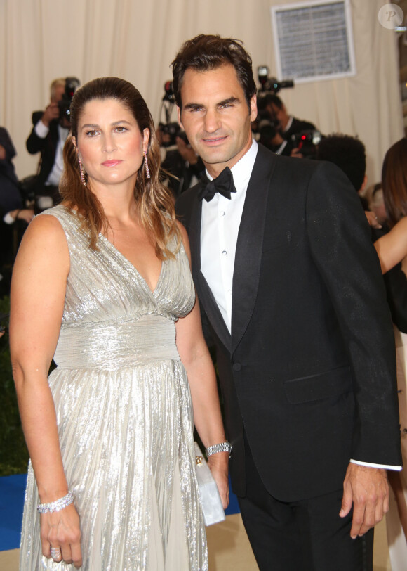 Roger Federer et sa femme Mirka Federer - Les célébrités à la soirée MET 2017 Costume Institute Gala sur le thème de "Rei Kawakubo/Comme des Garçons: Art Of The In-Between" à New York au Club Standard, le 1er mai 2017 © Sonia Moskowitz/Globe Photos via Zuma/Bestimage