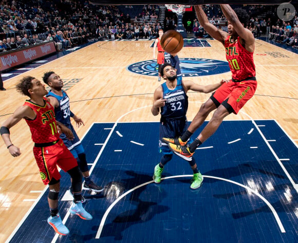 Karl-Anthony Towns lors du match Minnesota Timberwolves - Atlanta Hawks. Le 5 février 2020.