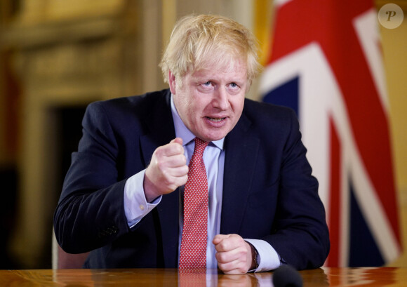 Le premier ministre Boris Johnson annonce des mesures de restrictions pour lutter contre l'épidémie de Coronavirus (COVID-19) le 24 mars 2020.