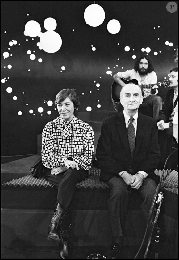 Louis de Funès et sa femme en 1981 à Paris.