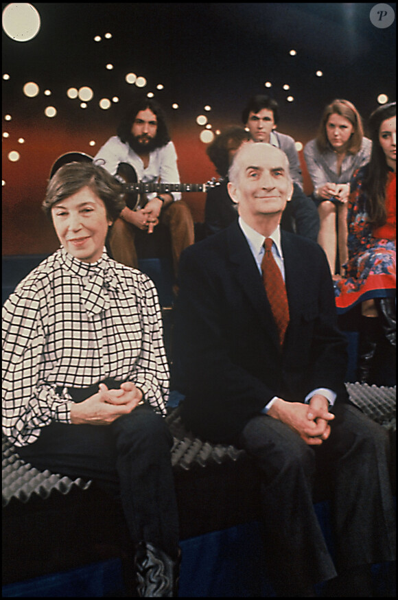 Louis de Funès et sa femme en 1981 à Paris.