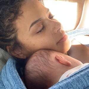 Christina Milian avec son fils Isaiah. Mars 2020.