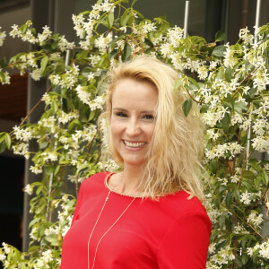 Elodie Gossuin-Lacherie -People au village lors des internationaux de tennis de Roland Garros le 28 mai 2018.