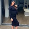 Coralie Porrovecchio enceinte, prend la pose sur Instagram, le 18 mars 2020