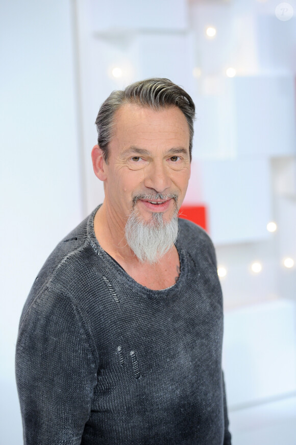 Exclusif - Florent Pagny - Enregistrement de l'émission "Vivement Dimanche" présentée par M.Drucker et diffusée le 1er mars 2020 sur France 2. Le 19 février 2020 © Guillaume Gaffiot / Bestimage
