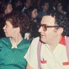 Archives - Rufus, Coluche et sa femme Véronique Colucci au Festival de Cannes. Mai 1976.