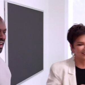 Kris Jenner et son compagnon Corey Gamble dans la saison 18 de l'émission "L'Incroyable famille Kardashian". Avril 2020.