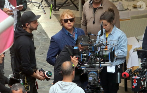 Rupert Grint pendant le tournage de la série "Snatch" à Malaga, Espagne, le 3 avril 2018.