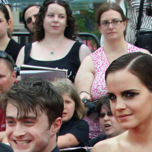 Rupert Grint, Daniel Radcliffe et Emma Watson à la première du film "Harry Potter et les reliques de la mort : partie 2" à New York en 2011.