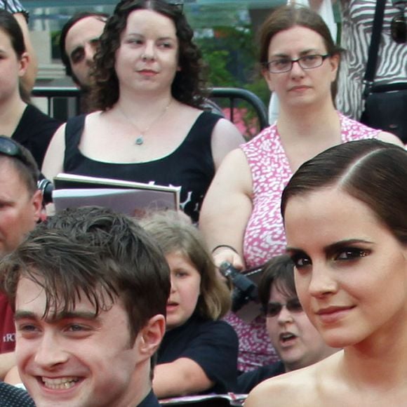 Rupert Grint, Daniel Radcliffe et Emma Watson à la première du film "Harry Potter et les reliques de la mort : partie 2" à New York en 2011.