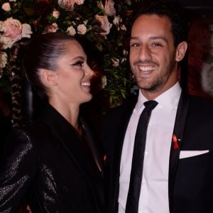 Iris Mittenaere (Miss France et Miss Univers 2016) et son compagnon Diego El Glaoui lors de la soirée de gala de la 18ème édition du "Dîner de la mode du Sidaction" au Pavillon Cambon Capucines - Potel et Chabot à Paris, France, le 23 janvier 2020. © Rachid Bellak/Bestimage