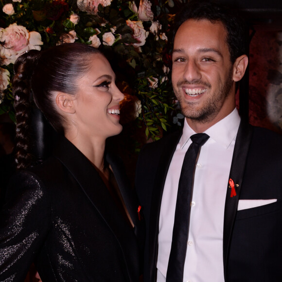Iris Mittenaere (Miss France et Miss Univers 2016) et son compagnon Diego El Glaoui lors de la soirée de gala de la 18ème édition du "Dîner de la mode du Sidaction" au Pavillon Cambon Capucines - Potel et Chabot à Paris, France, le 23 janvier 2020. © Rachid Bellak/Bestimage
