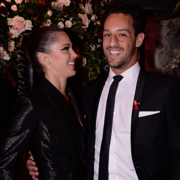 Iris Mittenaere (Miss France et Miss Univers 2016) et son compagnon Diego El Glaoui lors de la soirée de gala de la 18ème édition du "Dîner de la mode du Sidaction" au Pavillon Cambon Capucines - Potel et Chabot à Paris, France, le 23 janvier 2020. © Rachid Bellak/Bestimage
