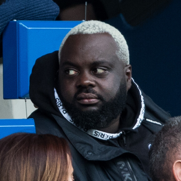 Issa Doumbia dans les tribunes lors du match de Ligue 1 "PSG - Angers (4-0)" au Parc des Princes à Paris, le 5 octobre 2019. © Cyril Moreau/Bestimage