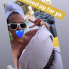 Pauline Ducruet relève le Pillow Challenge. Avril 2020.