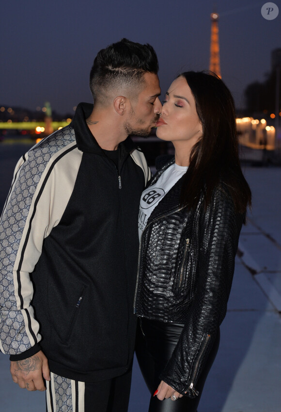 Exclusif - Julien Tanti et sa compagne Manon Marsault - Soirée du 9ème anniversaire du site en ligne "AliExpress.com" (filiale d'Alibaba) à Paris le 28 mars 2019. © Veeren/Bestimage