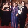 Lady Diana, lors de son premier engagement officiel avec le prince Charles, et la princesse Grace de Monaco lors d'un gala à Londres en 1981.