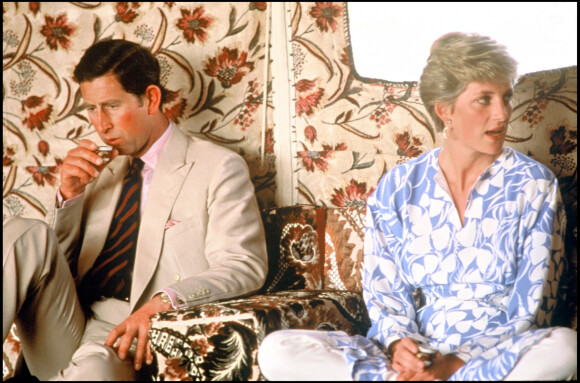 Le prince Charles et Diana en visite aux Emirats Arabes Unis en 1986.
