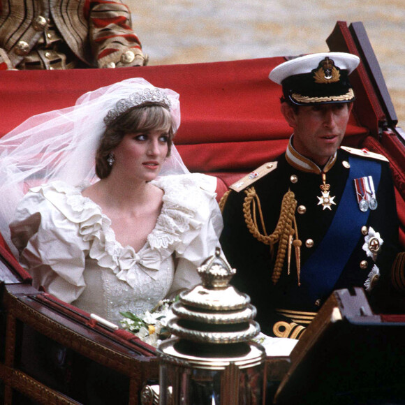 Mariage de Lady Diana avec le prince Charles à Londres en 1981.