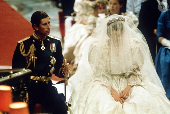 Mariage de Lady Diana avec le prince Charles à Londres en 1981.