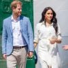 Le prince Harry et Meghan Markle, duchesse de Sussex, visitant l'association "Yes" (Youth Employment Service) à Johannesburg en Afrique du Sud le 2 octobre 2019.