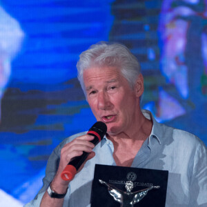 Richard Gere reçoit un prix lors de la 2ème cérémonie de la 11ème édition du festival "Le Giornate del cinema Lucano" à Maratea en Italie, le 27 juillet 2019.