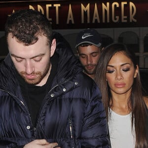 Nicole Scherzinger passe la soirée avec le chanteur Sam Smith après le tournage de "X-Factor" à Londes le 11 décembre 2016. @Shootpix/ABACAPRESS.COM