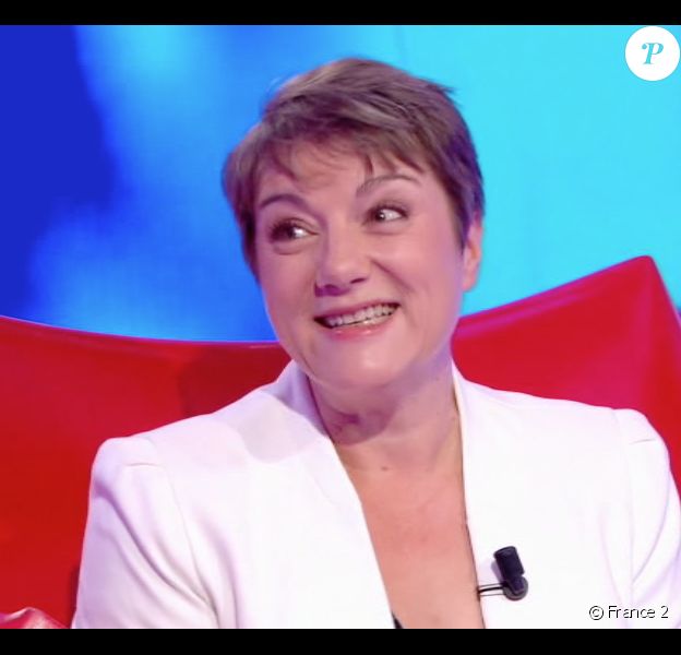 Marie Christine dans "Tout le monde veut prendre sa place" sur France 2. Le 9 novembre 2018. Elle a battu le record mondial de longévité dans un jeu télévisé.