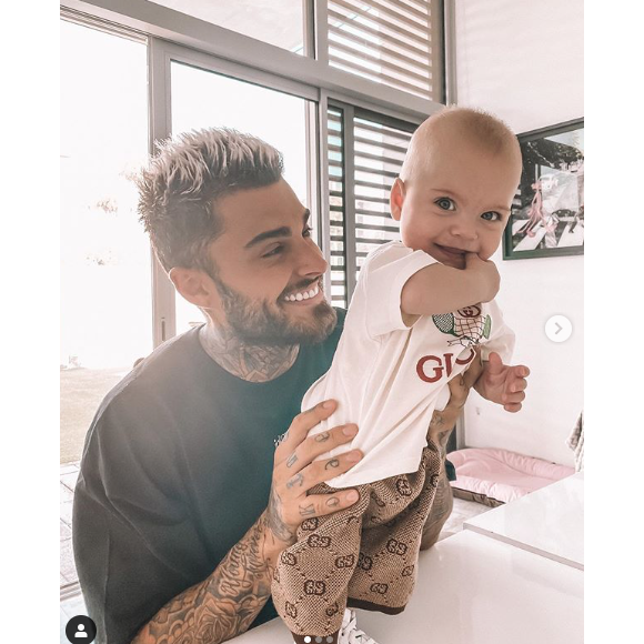 Thibault Garcia est actuellement confiné avec Jessica Thivenin et leur fils Maylone (6 mois) à Dubaï. Avril 2020.