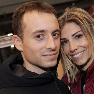 Hugo Clément et sa compagne Alexandra Rosenfeld (Miss France 2006) - Salon du livre de Paris le 16 mars 2019. © Cédric Perrin/Bestimage