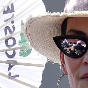 Cristina Cordula dans les tribunes lors des internationaux de tennis de Roland-Garros à Paris, France, le 2 juin 2019. © Jean-Baptiste Autissier/Panoramic/Bestimage