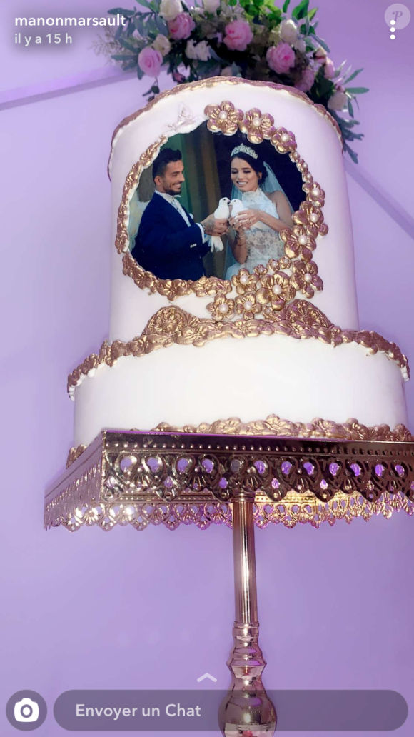 Manon Marsault et Julien Tanti célèbrent leur premier anniversaire de mariage en confinement - Snapchat, 4 mai 2020