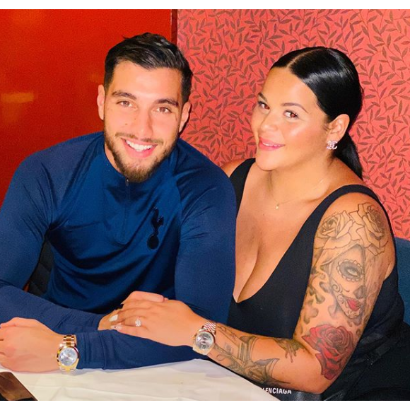 Sarah Fraisou et son petit-ami Ahmed en sortie au restaurant - Instagram, 1er février 2020