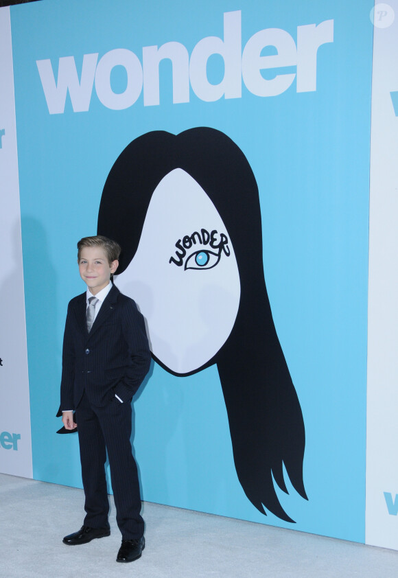 Jacob Tremblay à la première du film "Wonder" à Los Angeles. Le 14 novembre 2017.