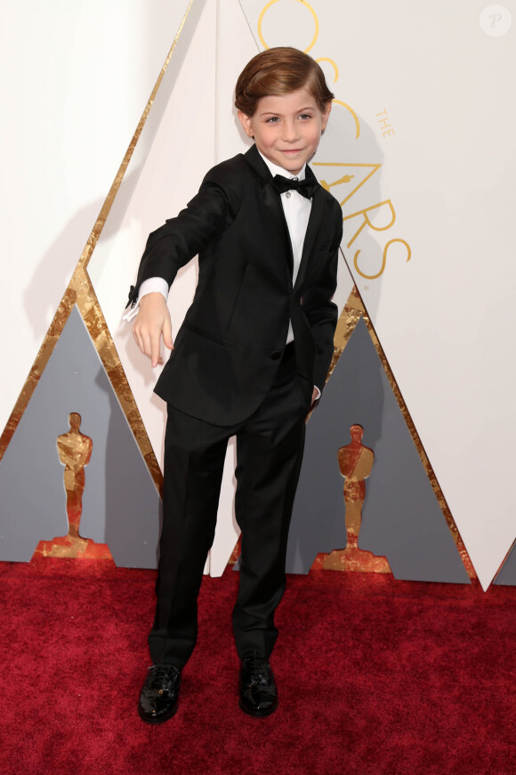 Jacob Tremblay - Photocall de la 88ème cérémonie des Oscars au Dolby Theatre à Hollywood. Le 28 février 2016