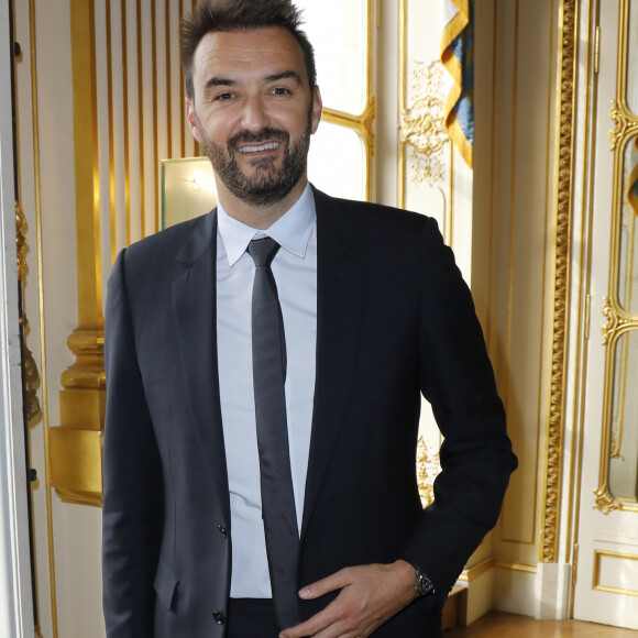 Cyril Lignac - Cérémonie de remise des insignes de Commandeur dans l'Ordre des Arts et des Lettres à Pierre Hermé et de Chevalier dans l'Ordre des Arts et des Lettres à David Sinapian au Ministère de la Culture à Paris, le 23 septembre 2019. © Marc Ausset-Lacroix/Bestimage