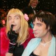 Doudi et Pepess - Samantha et Chantal de la série "Samantha Oups !" sur France 2 - Enregistrement de l'émission "Le plus grand cabaret du monde. Paris. Le 26 avril 2006.