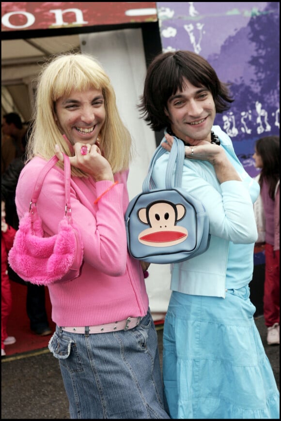 Doudi et Pepess - Samantha et Chantal de la série "Samantha Oups !" au Festival du film de Luchon. Le 1er février 2006.