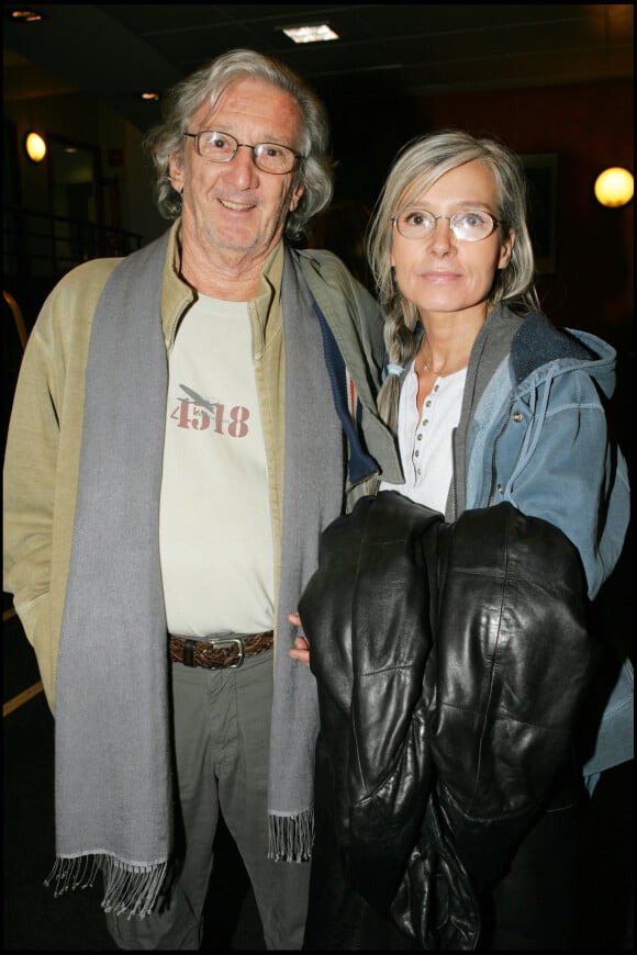 Daniel Cauchy et sa femme en janvier 2005 lors d'une représentation d'Axelle Laffont à l'Olympia.