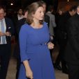 La princesse Stéphanie de Luxembourg, enceinte, assistait avec son mari le prince Guillaume, grand-duc héritier de Luxembourg, au 75e anniversaire de l'Oeuvre Nationale de Secours Grande-Duchesse Charlotte le 23 janvier 2020 à l'European Convention Center à Luxembourg.