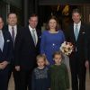 La princesse Stéphanie de Luxembourg, enceinte, assistait avec son mari le prince Guillaume, grand-duc héritier de Luxembourg, au 75e anniversaire de l'Oeuvre Nationale de Secours Grande-Duchesse Charlotte le 23 janvier 2020 à l'European Convention Center à Luxembourg.