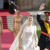 Sorties de la Cathedrale Notre-Dame de Luxembourg apres le mariage religieux du Prince Guillaume de Luxembourg et de la comtesse Stephanie de Lannoy, le 20 octobre 2012.