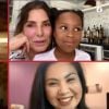 Sandra Bullock est apparue avec sa fille Laila, 8 ans, qu'elle a adoptée en 2015, dans l'émission Red Table Talk le 8 mai 2020, dédiée aux héroïnes de la lutte contre le coronavirus à l'approche de la fête des Mères.