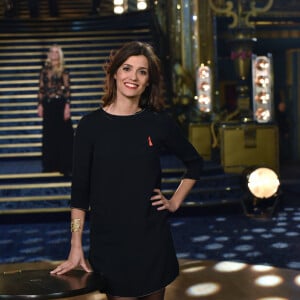 Tania Young - Backstage de l'enregistrement de l'émission "La télé chante pour le Sidaction" aux Folies Bergère à Paris.